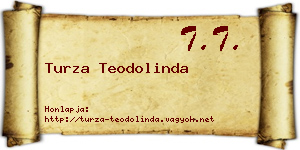 Turza Teodolinda névjegykártya